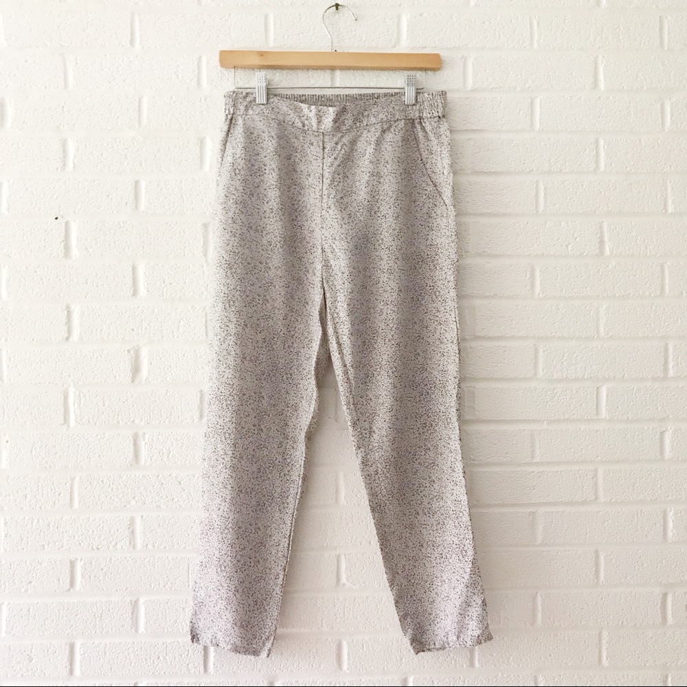 Gap Print Lilac Tencel Ankle Pants XS